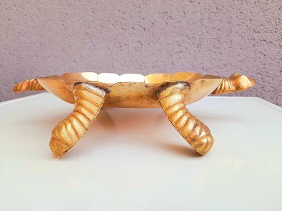 Brass turtle pocket emptier 1970