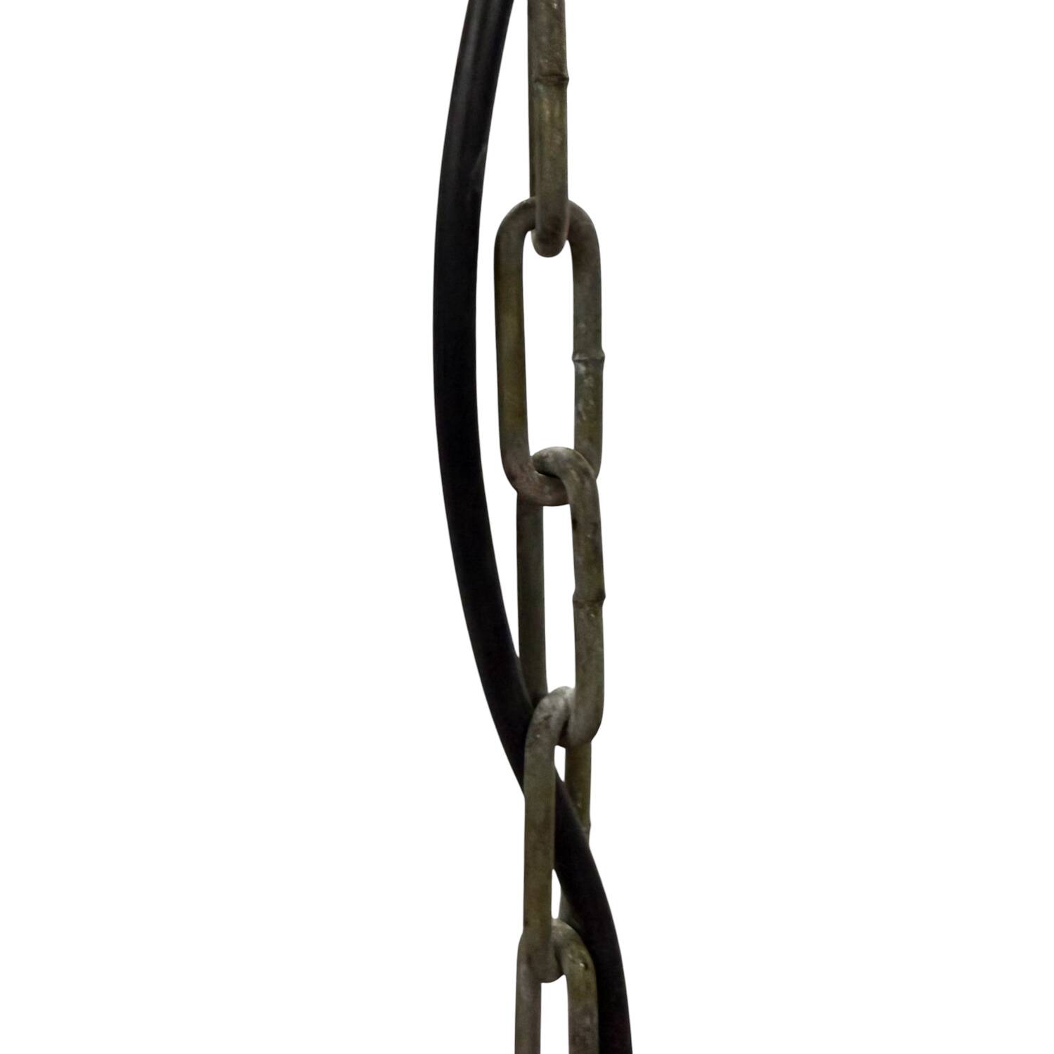 Vintage industrial mirrored pendant light by Esla