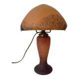 Glass paste mushroom lamp