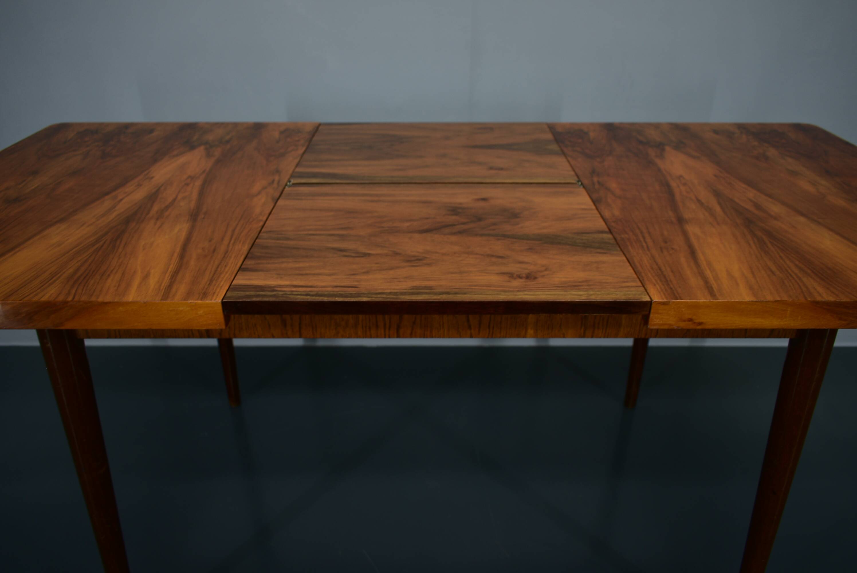 1960s Antonin Šuman Extendable Dining Table in Walnut, Czechoslovakia