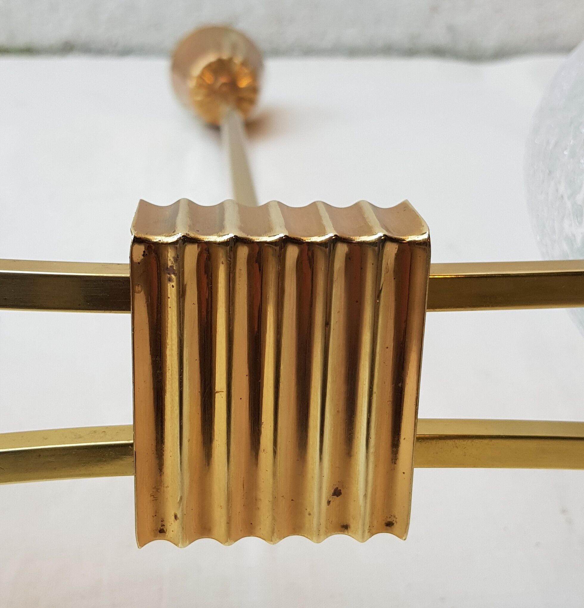 Large brass chandelier