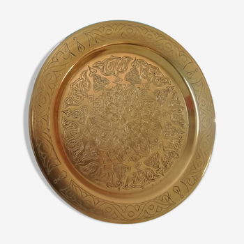 Moroccan copper platter