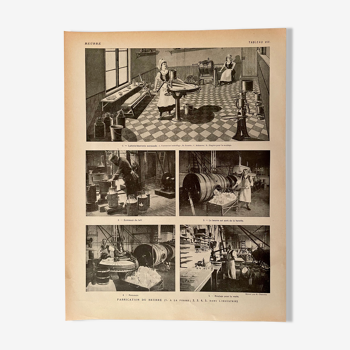 Lithographie et photos sur le beurre de 1921