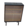 Storage unit, display cabinet with sliding glass doors, metal base