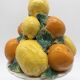 Majolica centrepiece – "Citrus Basket", Italy 1960s