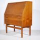 Danish Design Teak Secretary Desk 1960s Office Cabinet, Model 68,