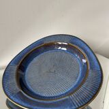 Assiette décorative danoise des années 1960 en grès