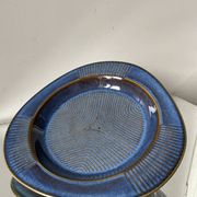 Assiette décorative danoise des années 1960 en grès