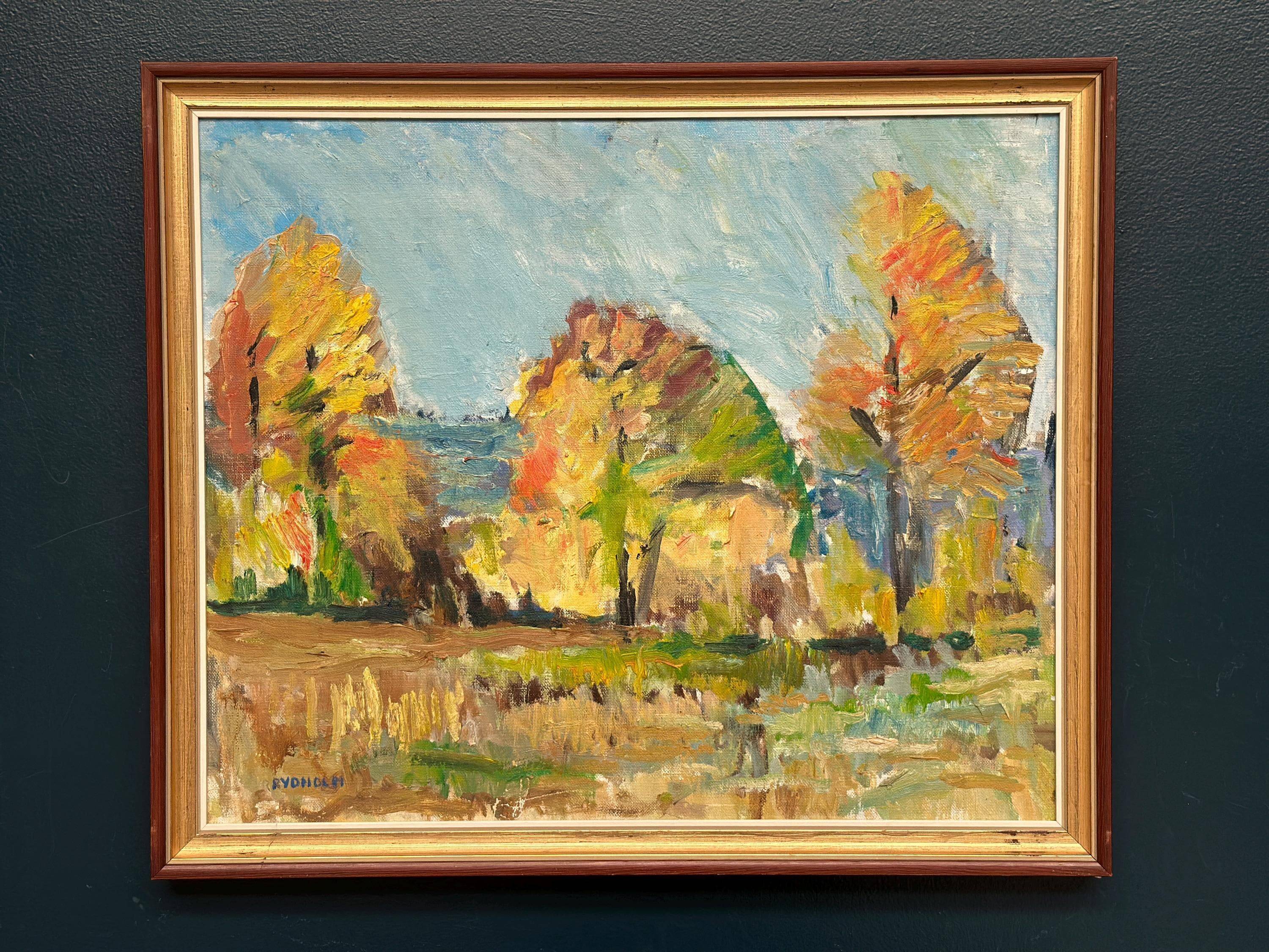Huile sur toile originale suédoise – “Klar September” par Gunnar Rydholm