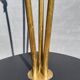 Three-light painter's table lamp in brass from the 1950s.