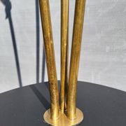 Lampadaire tablette de peintre à 3 feux laiton 1950