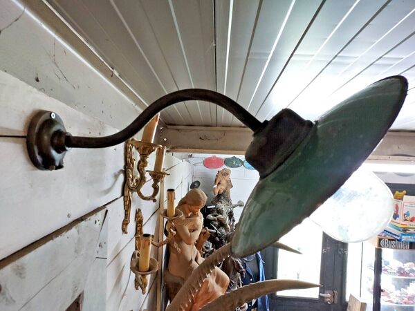 applique industrielle col de cygne en fer