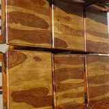 Chair in solid wood and metal