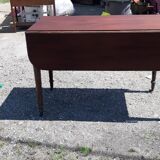 Mahogany shutter table, flaps and 1 drawer