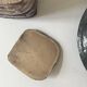 Vintage ceramic closed pocket emptier signed KS