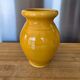 Small vintage honey yellow ceramic vase - Lou Pignatier Vallauris