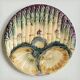 Large asparagus plate barbotine Onnaing / Wasmuel
