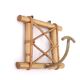 Rattan and metal coat rack, 1950s