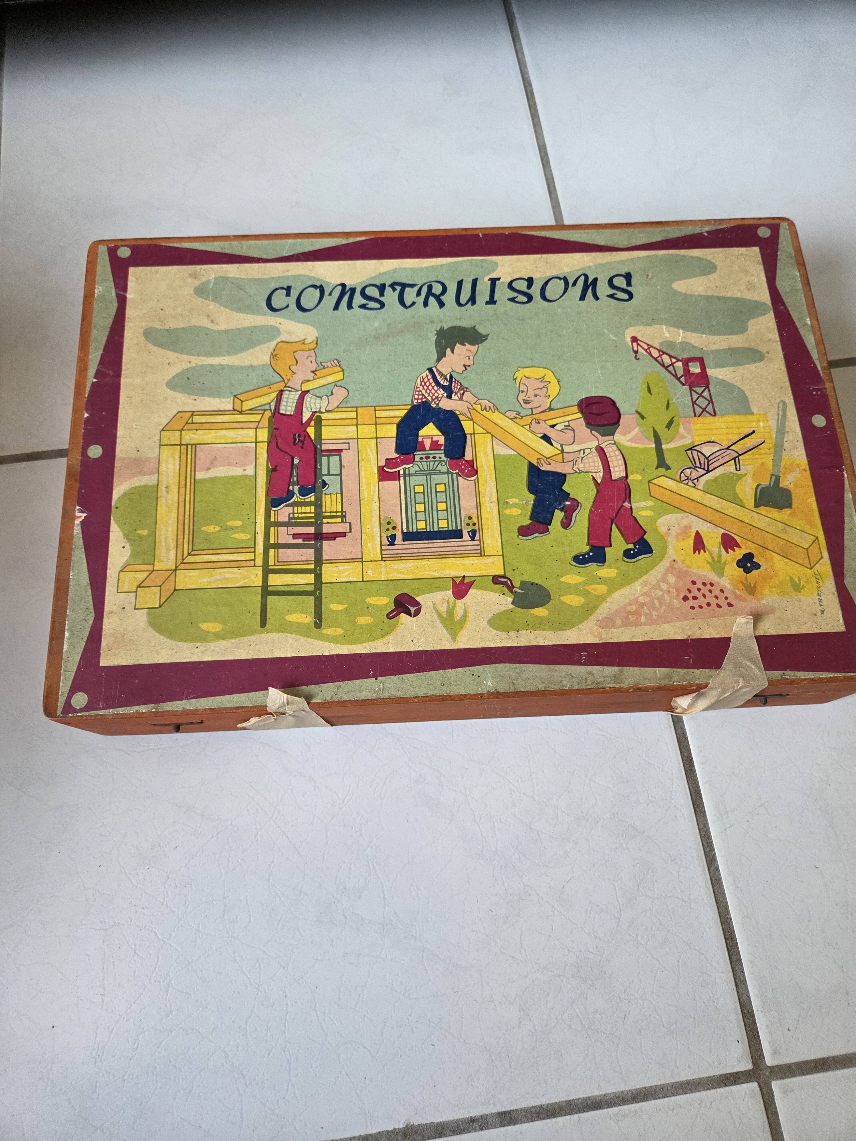 Wooden construction game CONSTRUCTIONS