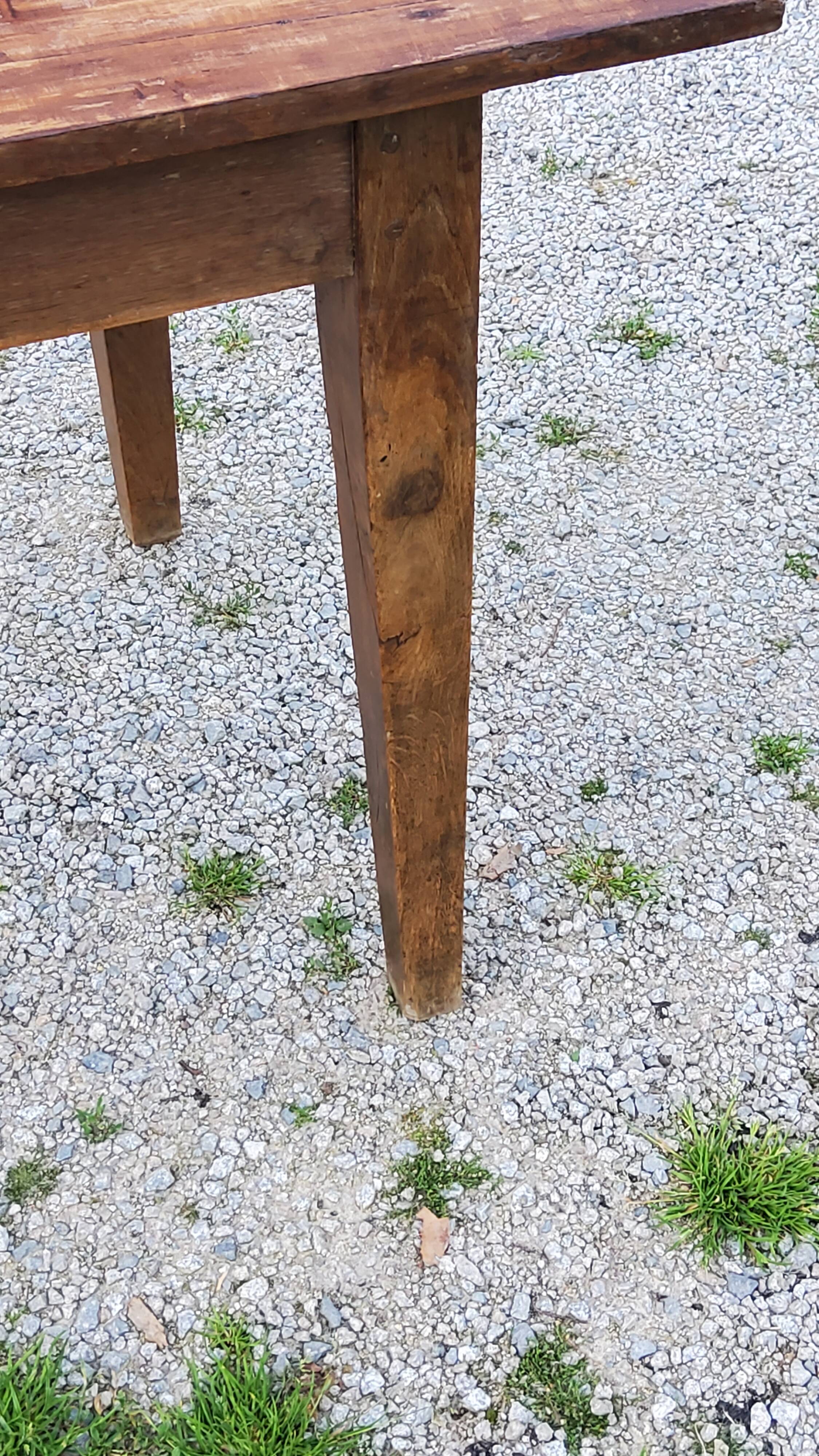 Old farm table spindle legs 195cm
