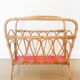 Rattan magazine holder
