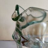 Art deco table pitcher in moulded glass 1940