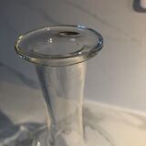 Carafe en verre gravé