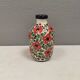 A mid-century vase with painted flowers. Portugal, 1950-60s. Majolica style