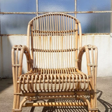 Rattan armchair 1960
