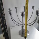 Chandelier 7 branches en acier brossé Ikea