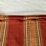 Lot de 2 coussins carrés 100% coton imprimé brique