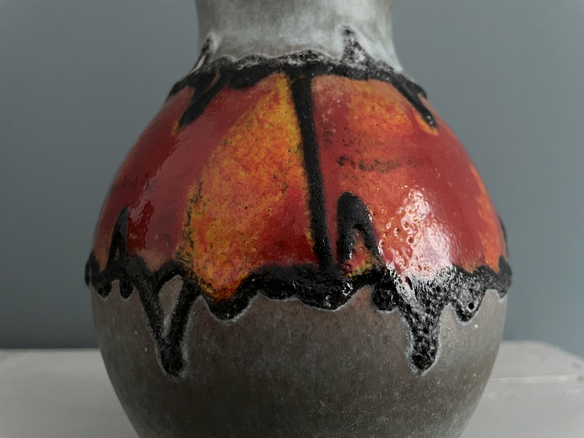 Vase en céramique Fat-Lava Carstens-Tonnieshof, Allemagne