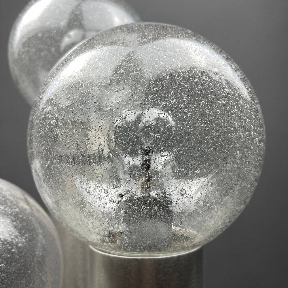 Brushed aluminium floor lamp, Italy, 1970s