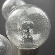 Brushed aluminium floor lamp, Italy, 1970s