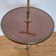 Martini table Maison Baguès bamboo imitation brass side table guéridon