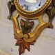Antique Italian Polychrome Carved Wooden Mirror