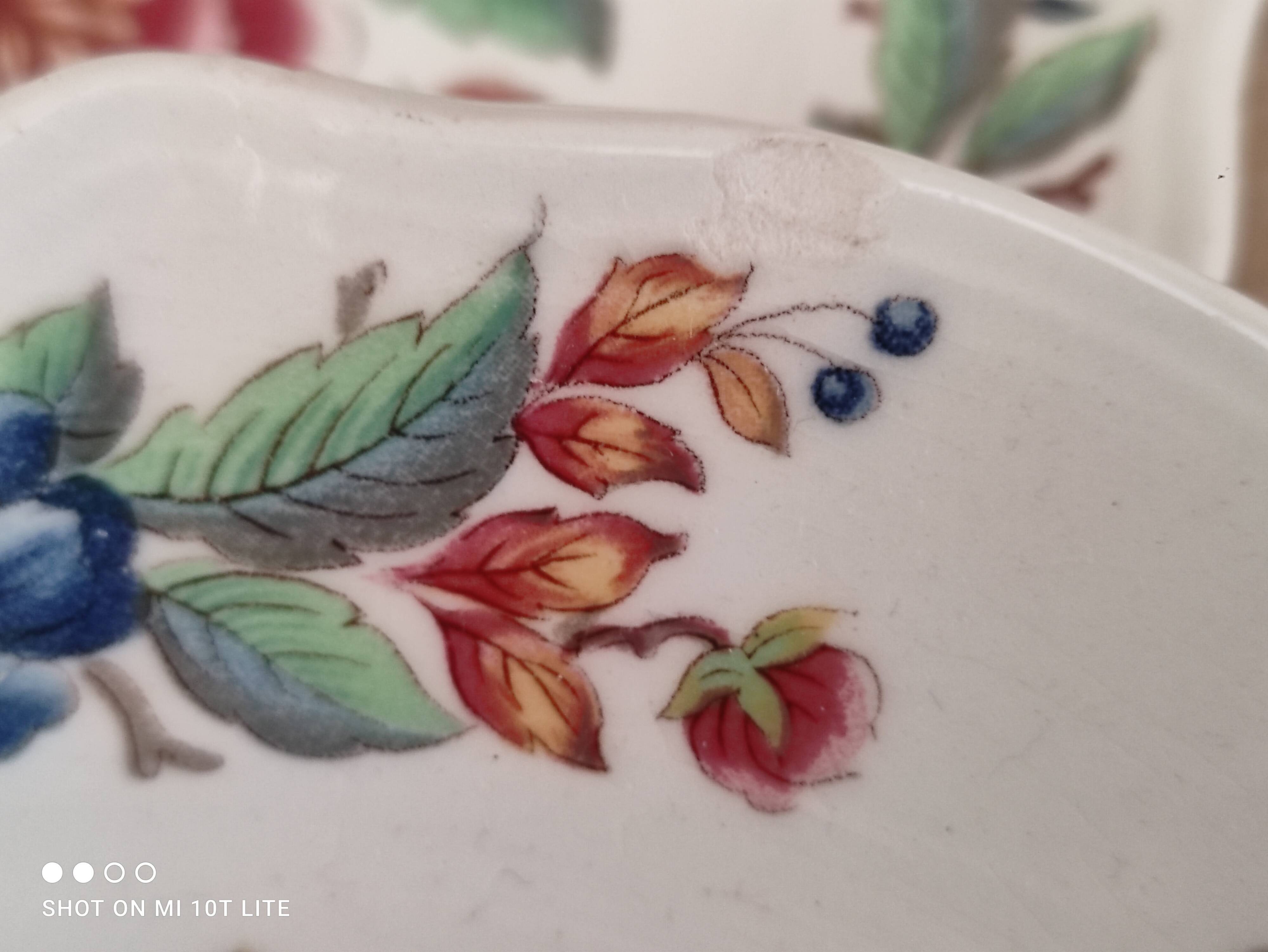 Set of 8 dessert plates Sarreguemines Vence model