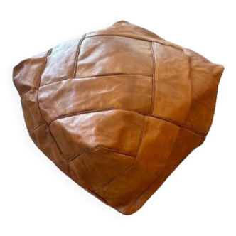 Coole handmade marrocan house style pouf in 70's style from original buffalo leather - new