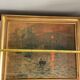 Golden frame with Claude Monet reproduction
