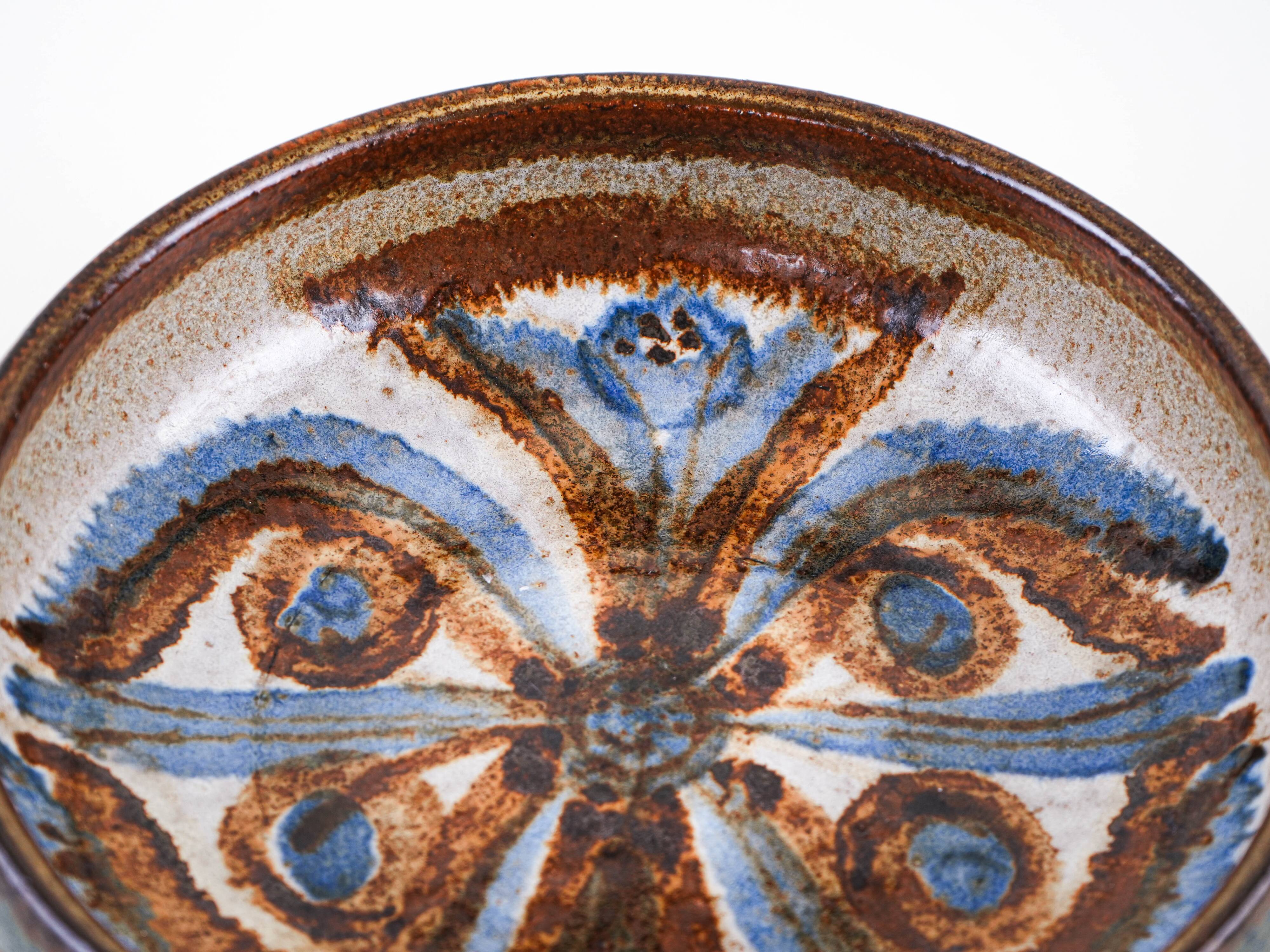 Ceramic bowl, Danish design, 1960s, manufactured by Søholm