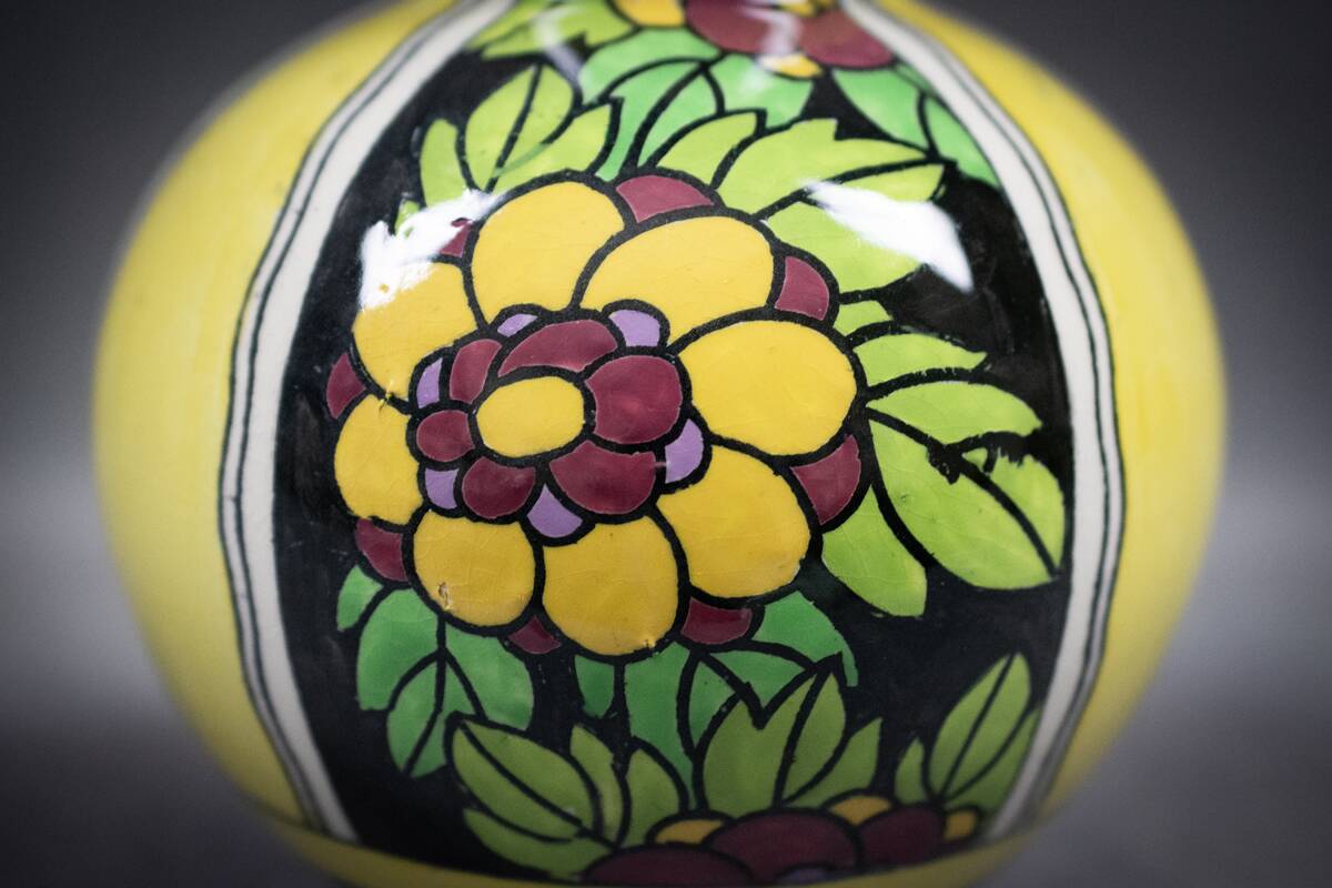 C. CATTEAU - Boch Keramis La Louvière - Art Deco Vase from the 1930s