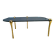 Brass and glass coffee table, 1970s