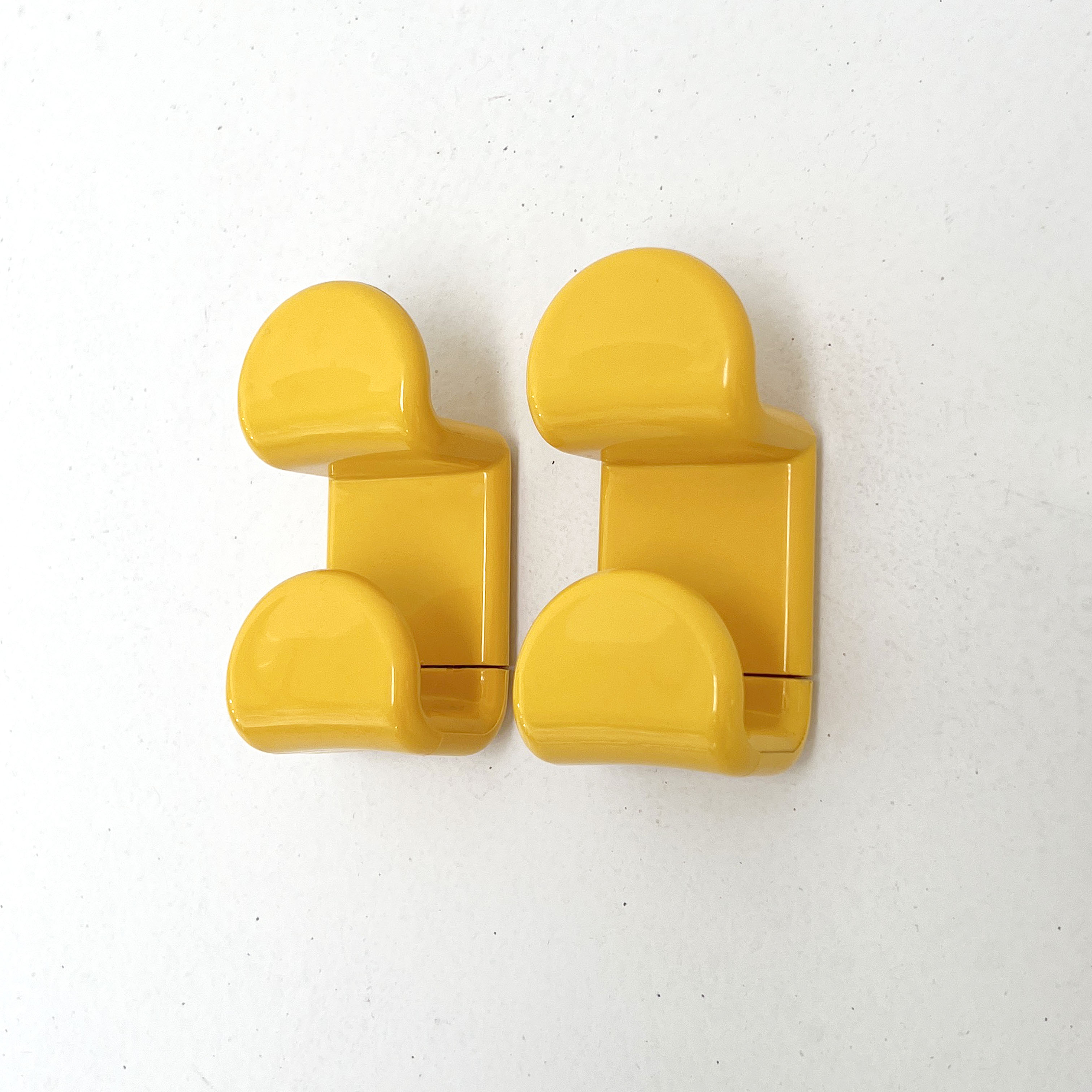 Ensemble de salle de bain jaune par Gedy, 1970s