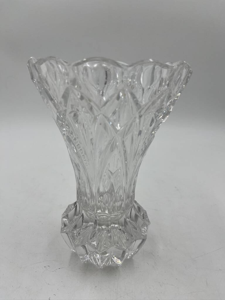 Cut crystal vase