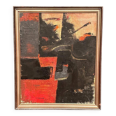 Original Swedish Oil On Canvas – “Transformation” By Gösta Wallmark