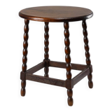 French Provincial Rustic Oak Stool, circa 1900