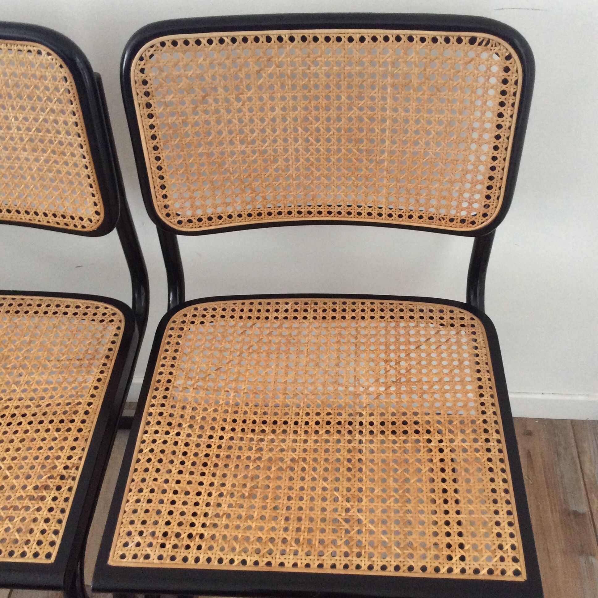 Pair of chairs Marcel Breuer Cesca S32