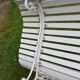 Old cast iron garden bench