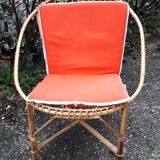 Rattan armchair