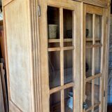 Vitrine parisienne bois brut